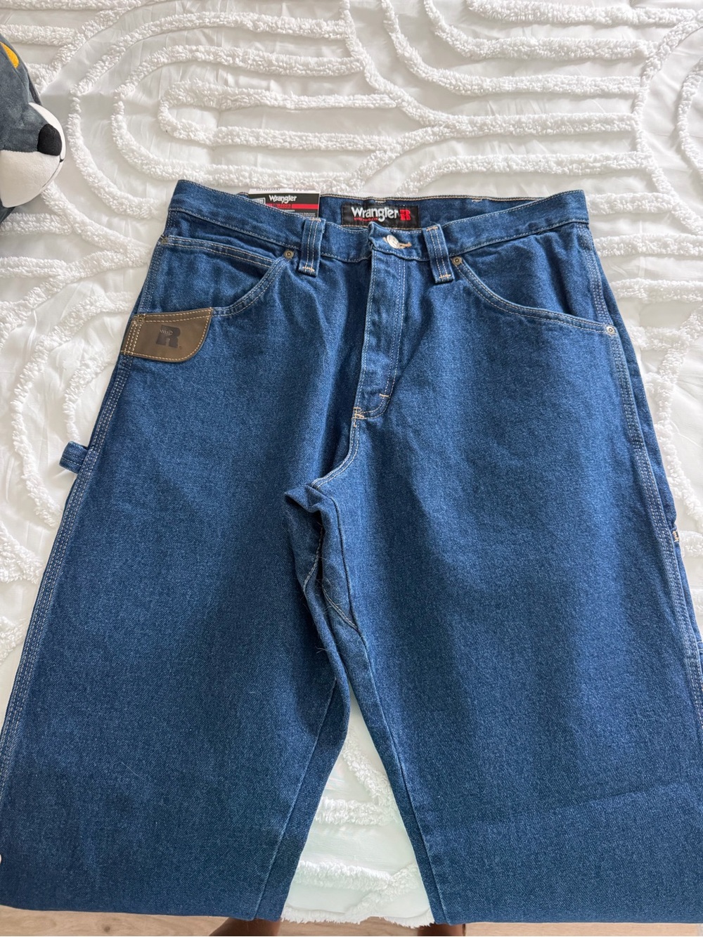 Wrangler Riggs Dark Blue Carpenter Denim Jeans